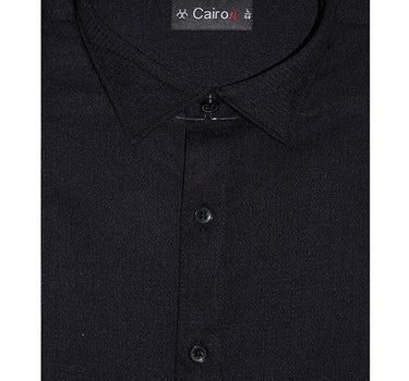 Self Structured Shirt Black