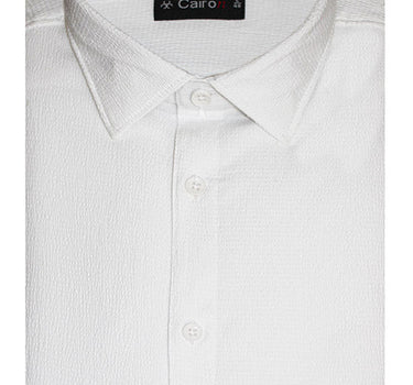 Self Structured Shirt White