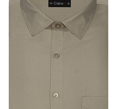 Self Stripe Shirt Brown