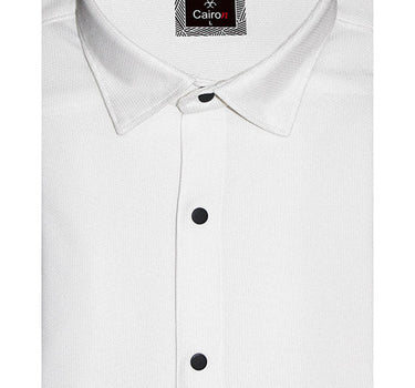 Self Pattern Shirt White