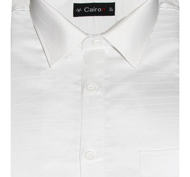 Self Stripe Shirt White